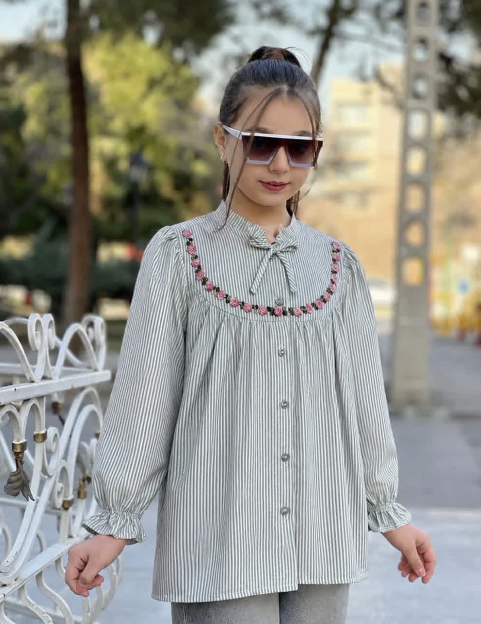 شومیز دخترانه نوجوان گل رز